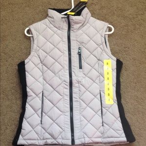 Grey and black vest